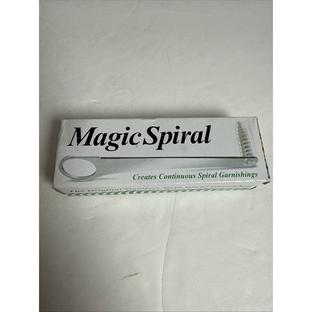 MAGIC SPIRAL Create Continuous Spiral Garnishing Stainless Steel Spiralizer NIB